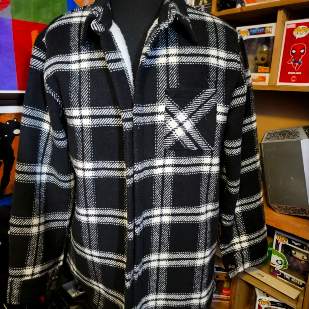 Black and white flannel